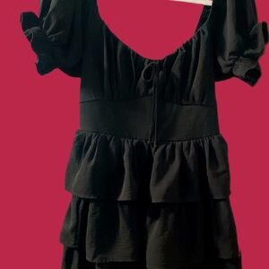 Inspired Hearts Black Dress